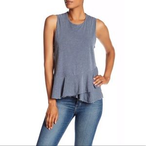 Sundry REVOLVE Peplum Hem Tank MADE IN USA SIZE1